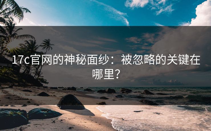 17c官网的神秘面纱:被忽略的关键在哪里?